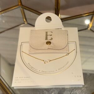 a new day Gold Necklace with Cubic Zirconia